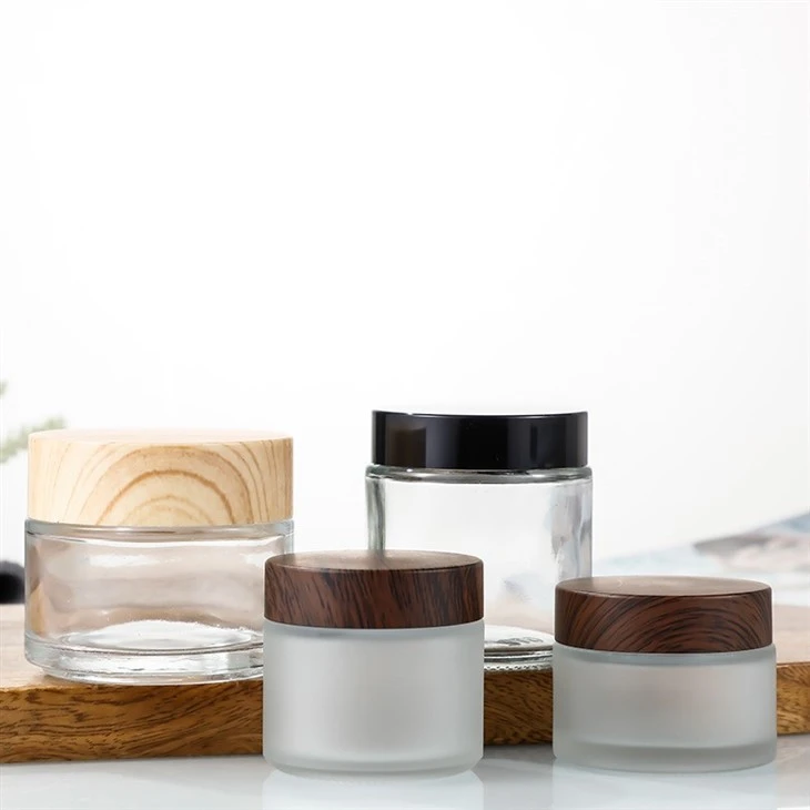 Frosted Straight Sided Jars