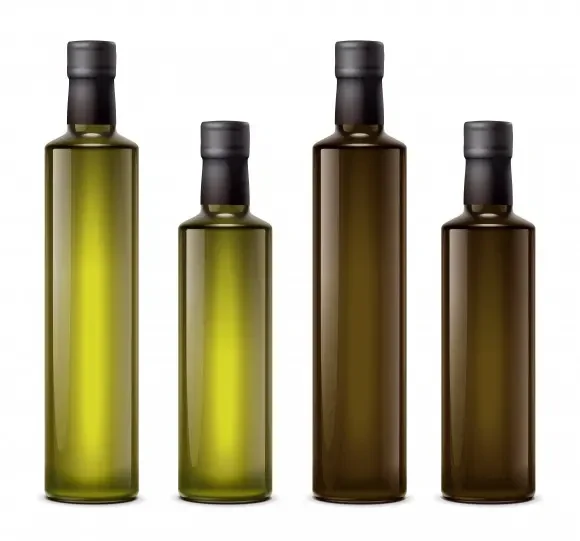 Bottiglia Di Vetro Per Il Confezionamento Dell'olio